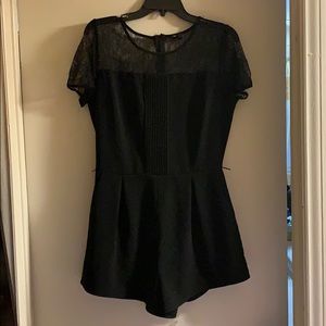 Black lace romper